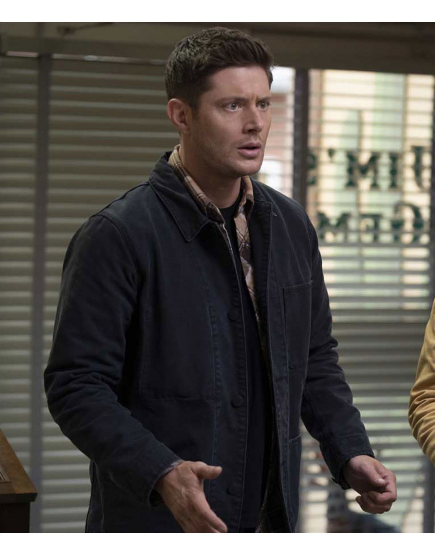Supernatural Jensen Ackles (Dean Winchester) Black Cotton Jacket Supernatural Jensen Ackles (Dean Winchester) Black Cotton Jacket